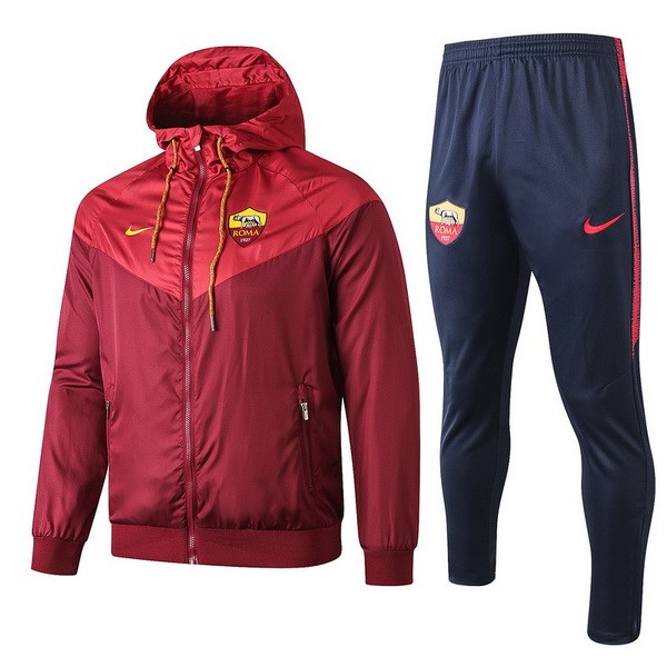 Rompevientos AS Roma Conjunto Completo 2019-2020 Rojo Azul